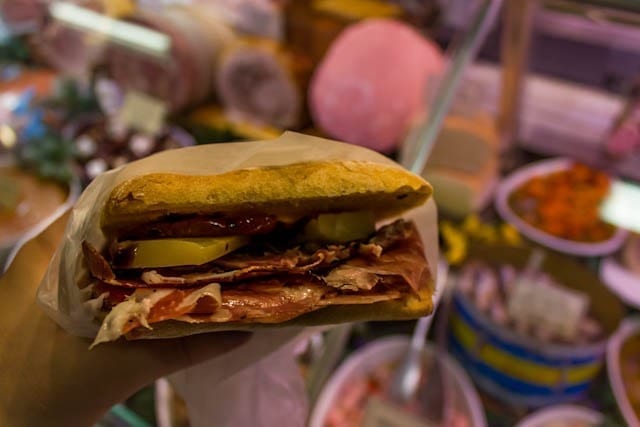 Sandwich in Florence, Italy
